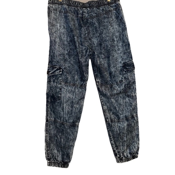 CLOTH and STONE Womens M Tencel Loose Jeans Pants Wide Barrel Leg Jogger Cargo - Picture 5 of 12